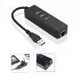 MicroConnect MC-USB3.0HUBWETH hub USB 3.2 Gen 1, 3x USB + Gigabit Ethernet