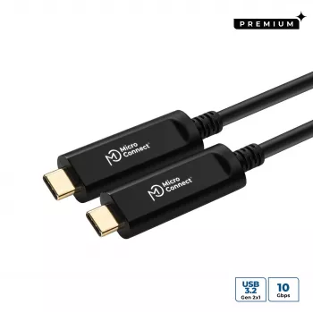 Microconnect MC-USB3.1CC10OP cabo USB USB 3.2 Gen 2 (3.1 Gen 2) 10 m USB C preto