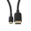 Microconnect MC-USBCDP1 adaptador de cabo de vídeo 1 m USB Type-C DisplayPort preto