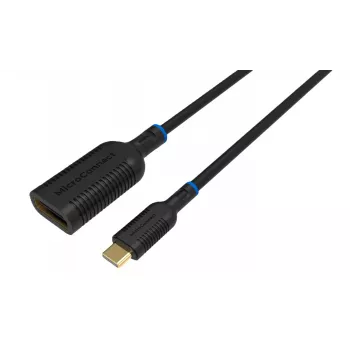Adaptador de cabo de vídeo Microconnect MC-USBCDP-A 0,2 m USB Type-C para DisplayPort preto