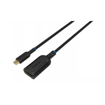 Adaptador de cabo de vídeo Microconnect MC-USBCDP-A 0,2 m USB Type-C para DisplayPort preto