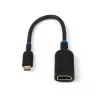 Microconnect MC-USBCHDMI-A adaptador de cabo de vídeo 0,2 m USB C HDMI preto