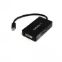 Adaptador A/V de viagem StarTech.com: conversor 3-em-1 Mini DisplayPort para DisplayPort, DVI ou HDMI