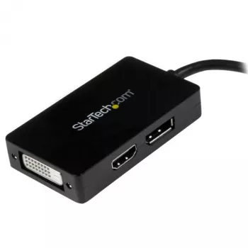 Adaptador A/V de viagem StarTech.com: conversor 3-em-1 Mini DisplayPort para DisplayPort, DVI ou HDMI