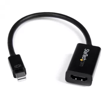 Adaptador Mini DisplayPort para HDMI StarTech.com - Conversor de vídeo ativo mDP para HDMI - 4K 30Hz - Mini DP ou Thunderbolt 1/2 Mac/PC para monitor/TV/ecrã HDMI - dongle adaptador mDP 1.2 para HDMI
