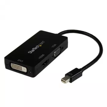 Adaptador A/V de viagem StarTech.com: conversor 3-em-1 Mini DisplayPort para VGA DVI ou HDMI