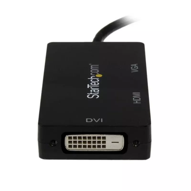 Adaptador A/V de viagem StarTech.com: conversor 3-em-1 Mini DisplayPort para VGA DVI ou HDMI