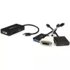 Adaptador A/V de viagem StarTech.com: conversor 3-em-1 Mini DisplayPort para VGA DVI ou HDMI