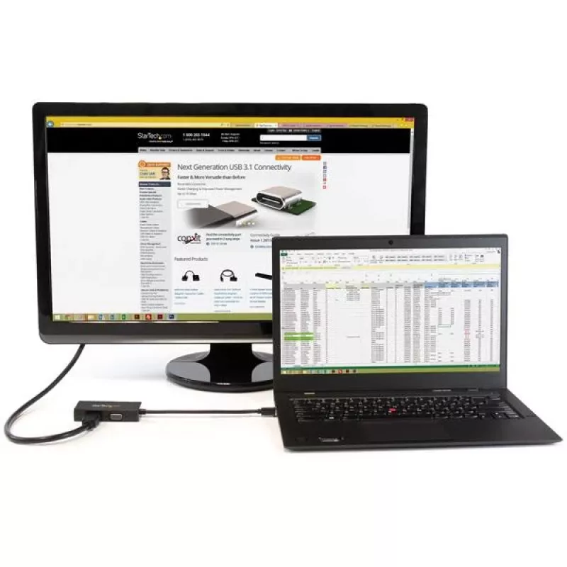 Adaptador A/V de viagem StarTech.com: conversor 3-em-1 Mini DisplayPort para VGA DVI ou HDMI