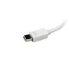 Adaptador A/V de viagem StarTech.com: conversor 3-em-1 Mini DisplayPort para VGA DVI ou HDMI - branco