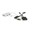 Adaptador A/V de viagem StarTech.com: conversor 3-em-1 Mini DisplayPort para VGA DVI ou HDMI - branco