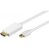 Adaptador de cabo de vídeo Microconnect MDPHDMI5 5 m Mini DisplayPort HDMI Type-A (Standard) branco