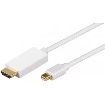 Adaptador de cabo de vídeo Microconnect MDPHDMI5 5 m Mini DisplayPort HDMI Type-A (Standard) branco