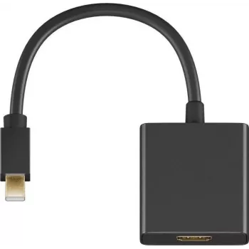 Adaptador de cabo de vídeo Microconnect MDPHDMIB 0,15 m Mini DisplayPort HDMI Type-A (Standard) preto