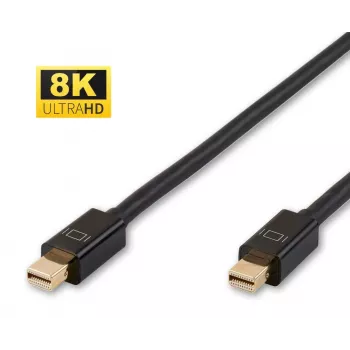 Cabo DisplayPort Microconnect MDPMDP1BV1.4 1 m Mini DisplayPort preto