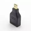 Adaptador de cabo Microconnect MDPMDPF Mini DisplayPort DisplayPort preto