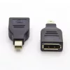 Adaptador de cabo Microconnect MDPMDPF Mini DisplayPort DisplayPort preto
