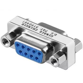 Adaptador de cabo Microconnect MOD9F9F DB9 azul