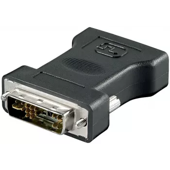 Adaptador de cabo Microconnect MONJK DVI-I VGA preto