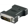 Adaptador de cabo Microconnect MONJK DVI-I VGA preto