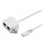 Microconnect MPK418 Divisor de cabo RJ45 (adaptador em Y), RJ45 para 2x RJ45, preto