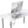 Adaptador de fechadura Compulocks Mac Studio Ledge Lock com chave Cabo de fechadura Prateado