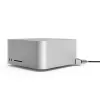 Adaptador de fechadura Compulocks Mac Studio Ledge Lock com chave Cabo de fechadura Prateado