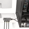 StarTech.com Hub MST de 3 portas - DisplayPort para 3x HDMI, Monitores Triplos 4K 60Hz, Adaptador de vídeo multi-monitor DP 1.4, cabo integrado de 30cm, alimentado por USB, apenas Windows