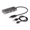 StarTech.com Hub MST de 3 portas - DisplayPort para 3x HDMI, Monitores Triplos 4K 60Hz, Adaptador de vídeo multi-monitor DP 1.4, cabo integrado de 30cm, alimentado por USB, apenas Windows
