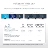 StarTech.com Hub MST de 3 portas - DisplayPort para 3x HDMI, Monitores Triplos 4K 60Hz, Adaptador de vídeo multi-monitor DP 1.4, cabo integrado de 30cm, alimentado por USB, apenas Windows