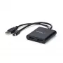 StarTech.com Adaptador Multi Monitor de 2 Portas - Mini DisplayPort para 2x DisplayPort Hub MST - Dual 4K 30Hz - Divisor de vídeo para modo de ambiente de trabalho expandido apenas em PCs Windows - mDP 1.2 para 2x DP