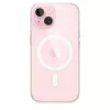 Capa de proteção para iPhone 15 da Apple, MagSafe, Transparente, PC, para 6,1 polegadas