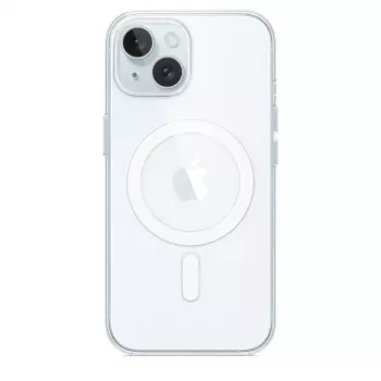 Capa de proteção para iPhone 15 da Apple, MagSafe, Transparente, PC, para 6,1 polegadas