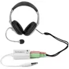 Adaptador de headset branco StarTech.com para headsets com fichas separadas de auscultador/microfone – 3,5 mm 4 polos para 2x 3 polos 3,5 mm M/F
