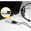 Adaptador de headset branco StarTech.com para headsets com fichas separadas de auscultador/microfone – 3,5 mm 4 polos para 2x 3 polos 3,5 mm M/F