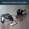 Adaptador de headset branco StarTech.com para headsets com fichas separadas de auscultador/microfone – 3,5 mm 4 polos para 2x 3 polos 3,5 mm M/F