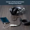 Adaptador de headset branco StarTech.com para headsets com fichas separadas de auscultador/microfone – 3,5 mm 4 polos para 2x 3 polos 3,5 mm M/F