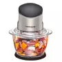 Picadora elétrica Rommelsbacher MZ 400 — recipiente de vidro de 1,0 L, 400 W, lâminas de aço inoxidável com 4 pás, preta