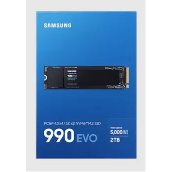 Unidade SSD Samsung 990 EVO 2000 GB M.2 2280 NVMe MZ-V9E2T0BW