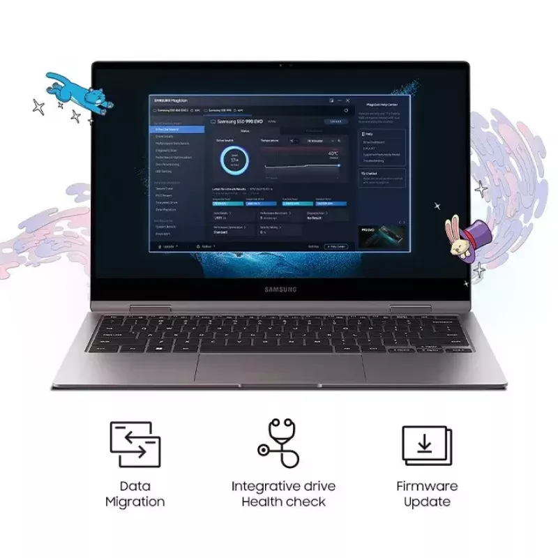 Unidade SSD Samsung 990 EVO 2000 GB M.2 2280 NVMe MZ-V9E2T0BW