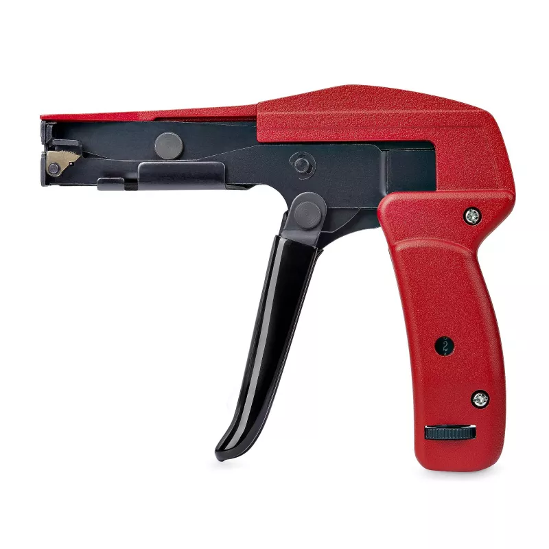 Pistola de abraçadeiras de nylon StarTech.com, ferramenta de instalação e corte de abraçadeiras, ferramenta de aperto/fixação de abraçadeiras, compatível com abraçadeiras de nylon de 2,4 mm a 4,8 mm, conforme TAA
