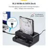 Duplicador de unidades M.2 NVMe para SATA de 2,5/3,5 polegadas StarTech.com, clonador/dock de SSD autónomo de duas baías, bidirecional NVMe para SATA / SATA para NVMe, até 27 GB/min, TAA