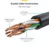 Cabo Ethernet CAT6 fino branco de 15m StarTech.com, proteção da patilha, 100W PoE, UTP, LSZH, cabo de cobre puro estanhado 28AWG, cabo de rede/patch RJ45 fino com alívio de tensão, testado individualmente