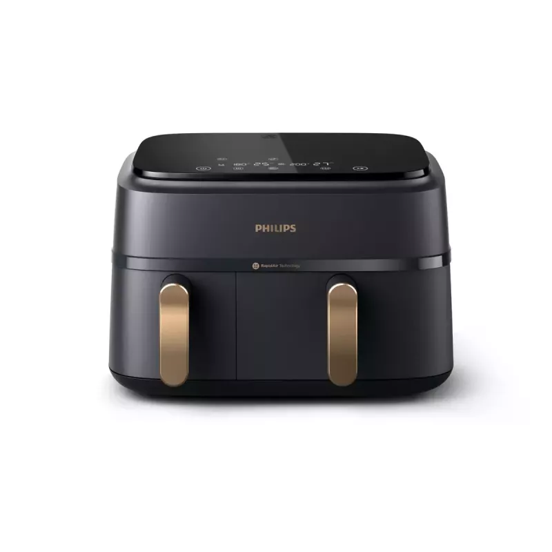 Fritadeira de ar quente Philips Série 3000 NA352/04 9L 2750W cesto duplo