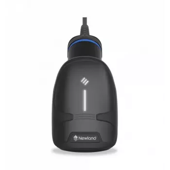 Leitor de códigos de barras de mão Newland HR33 Marlin 1D/2D CMOS com fios preto