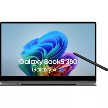 Híbrido Samsung Galaxy Book5 360 15,6 polegadas Intel Core Ultra 7 16GB 512GB gráficos Intel Arc Windows 11 Pro