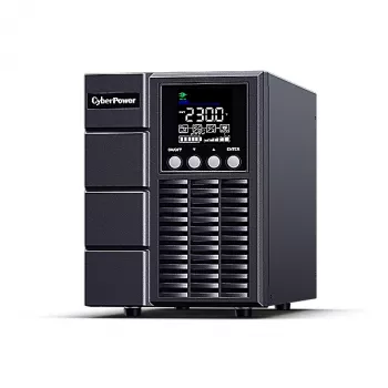 Fonte de alimentação ininterrupta CYBERPOWER OLS1000EA, dupla conversão online, 1 kVA/900 W, 3 saídas IEC C13, onda sinusoidal pura, LCD, torre