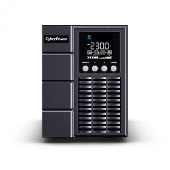 Fonte de alimentação ininterrupta CYBERPOWER OLS1000EA, dupla conversão online, 1 kVA/900 W, 3 saídas IEC C13, onda sinusoidal pura, LCD, torre