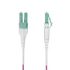 Cabo de fibra ótica multimodo StarTech.com 15m (50ft) LC para LC (UPC) OM4, Erika Violet, 50/125µm, 40G/100G, LOMMF/VCSEL, cabo de patch de fibra Uniboot, certificado OFNR Riser