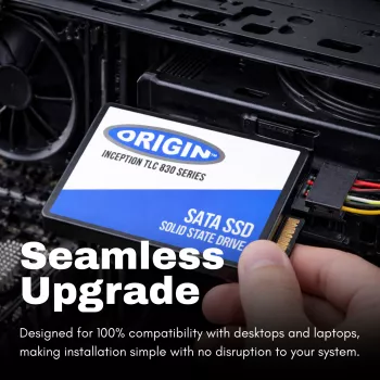 Origin Storage Inception SSD 1 TB 2,5 polegadas SATA 3D TLC, 1 TB, 2,5 polegadas, 550 MB/s, 6 Gbit/s